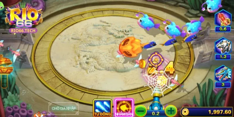 Một góc đại dương rộng lớn trong game bắn cá thần tài